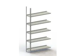 magazijnstelling,aanbouwveld,HxBxD 1850x1002x304mm,vaklast 80kg