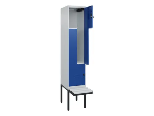 Z-garderobekast,HxBxD 2120x400x815mm,2vak,vak B 400mm,draaigrendel