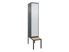 locker voor scheiding van kleding,HxBxD 2120x400x815mm,1vak