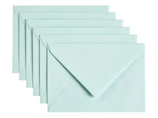 Envelop Papicolor C6 114x162mm Zeegroen Gegomd - 1