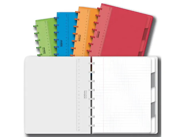 Schrift Adoc A5 ruit 4x8mm 144blz 90gr assorti