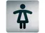 Infobord pictogram Durable 4956 vierkant wc dames 150mm