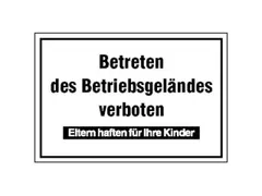 aanwijzingsbord,Betreden van het bedrijfsterrein verboden