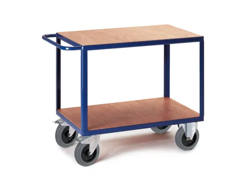 tafelwagen,draagverm. 600kg,2etage(s),laadvl. LxB 1200x800mm,houtetage