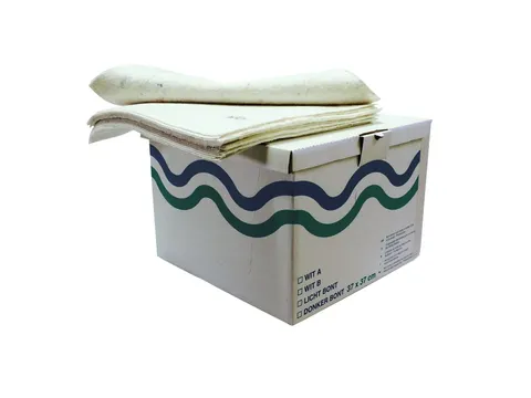 Wegwerpdoeken in dispenserdoos Lichtbont 34x37cm