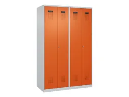 locker voor scheiding van kleding,HxBxD 1850x1200x500mm,4vak