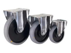 wielen met massief rubberen banden,massief rubber,antistatisch,Ø 160m