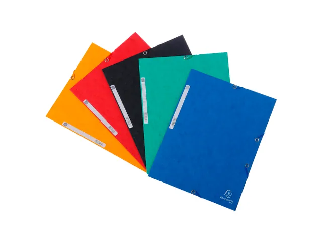 Elastomap 3 kleppen "Scotten" in glanskarton 400gm² A4 Assorti