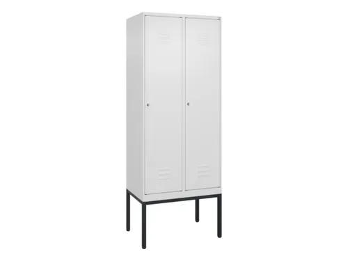 locker,HxBxD 2120x800x500mm,2vak,vak B 400mm,cil.-slot,voetonderstel