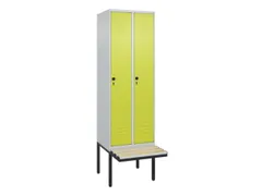 locker voor scheiding van kleding,HxBxD 2120x600x815mm,2vak