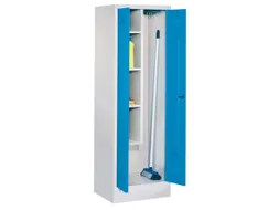 Schoonmaakkast HxBxD 1850x600x500mm Cilinderslot RAL7035 Front RAL7035
