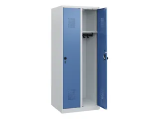 schoollocker,HxBxD 1530x600x500mm,2vak,vak B 300mm,draaigrendel - 1