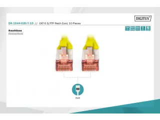 CAT 6 S-FTP patchkabel Cu LSZH AWG 27/7 Lengte 2m 10 stuks Geel - 2
