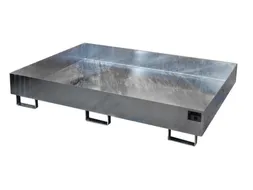 stellingopvangbak,opvangvol. 240l,HxBxD 250x1750x1300mm,staal verzinkt
