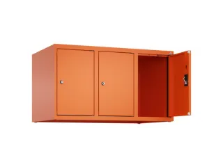 opzetkast,v. locker,3vak.,vak B 300mm,HxBxD 500x900x500mm,cilinderslot - 1