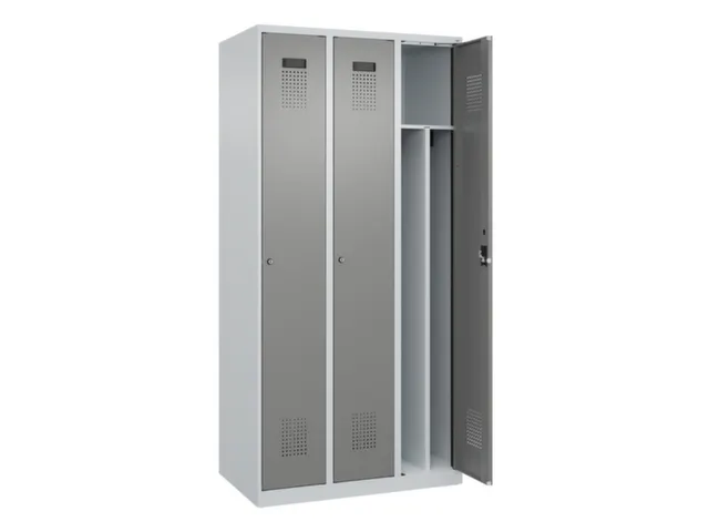 locker voor scheiding van kleding,HxBxD 1850x900x500mm,3vak