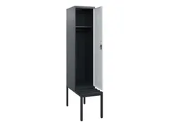 locker met bank,HxBxD 1950x400x815mm,1vak,vak B 400mm,cilinderslot