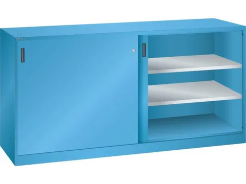 schuifdeurkast HxBxD 1000x2000x580mm 4xStalen bodem RAL5012