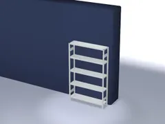 systeemstelling,grondveld,HxBxD 2000x1360x335mm,vakl. 300kg