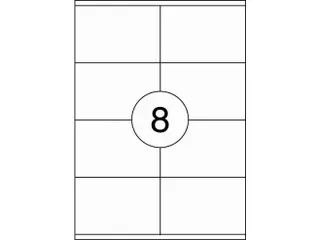 Etiket Rillstab 105x71mm Wit - 1