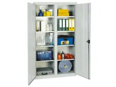 Draaideurkast Hxbxd 1800x1000x500mm 8legborden Ral7035