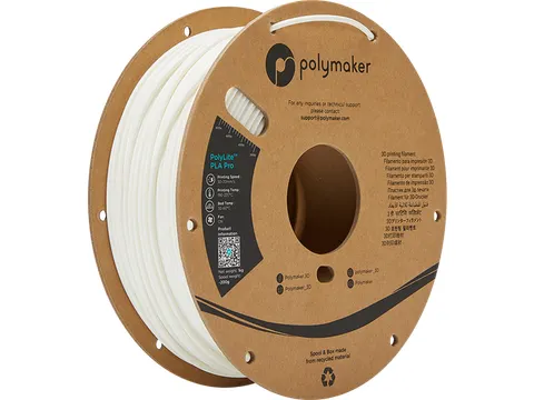 PLA PRO 1,75mm Wit 1kg PolyLite 3D Filament