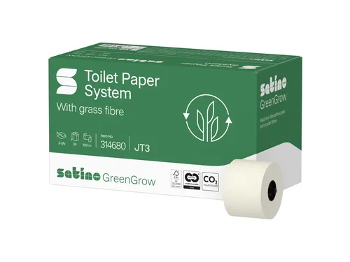 Toiletpapier GreenGrow ST10 systeemrol 2-laags 712vel naturel 314680