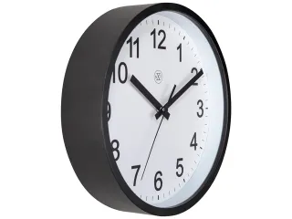 Wandklok nXt Robust dia 25,5cm zwart/wit kunststof - 3