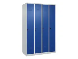 locker voor scheiding van kleding,HxBxD 1850x1200x500mm,4vak