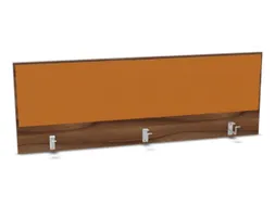 opzetpaneel bureau aanbouw achter NP-tiepolo nut BN3005-geel 1600mm