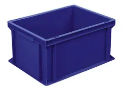 Euronorm Stapelkrat 220x400x300mm 20liter Gesloten Blauw