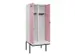locker met bank,voor scheiding van kleding,HxBxD 2120x800x815mm,2vak