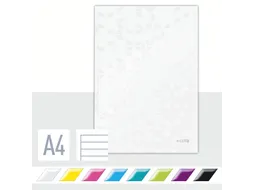 Notitieboek Leitz WOW A4 lijn wit
