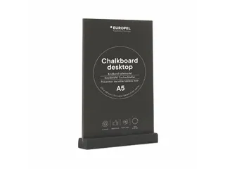 Europel Krijtbord Tafelmodel A5 Staand Zwart - 4