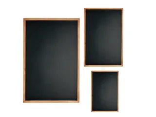 Krijtbord Seco A4 zwart met lijst - 4