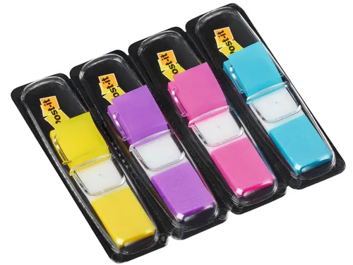 Indextabs 3M Post-it 683 11.9x43.2mm 4 kleuren 140 stuks