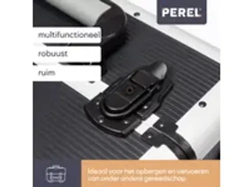 OUTLET Gereedschapskoffer Aluminium Trolley 370x270x670mm Zwart