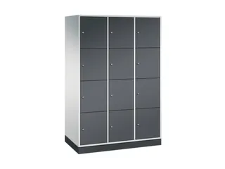 grootvolume-lockersysteem,RAL 7035/RAL 7021,HxBxD 1950x1220x600mm - 2