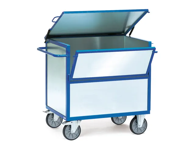 Bakwagens Met Wanden Van Staalplaat 2833 600kg 1200x800mm Ral5007