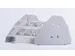 Support tuyaux lxP 230x125mm coloris alu