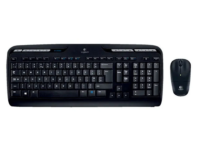Toetsenbord Logitech MK330 Qwerty + muis zwart