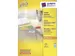 Étiquette Avery ILC 105x37mm bleu 100 flles, 16 et. par flle