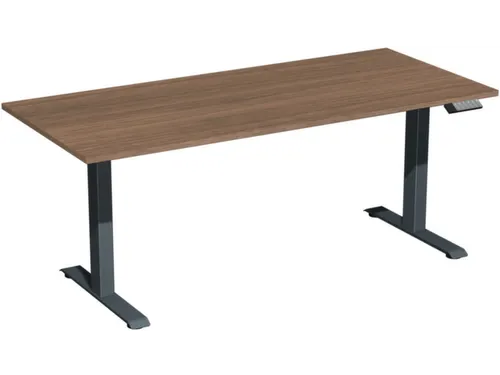 Elektrisch ihv bureau,HxBxD 730-1230x1800x800mm,blad notenboom