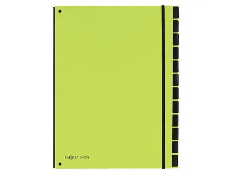 Sorteermap Pagna Trend 12 vaks A4 Pp Appelgroen