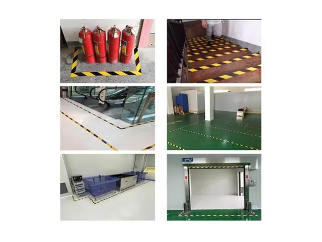 Slijtvaste markeringstape 5cmx33m Zwart Geel