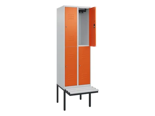 Dubbeldekse dekenkist,HxBxD 2120x600x815mm,2x2vak.,vak B 300mm