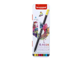 Kleurpotlood Bruynzeel Expression 6 stuks neon kleuren - 2
