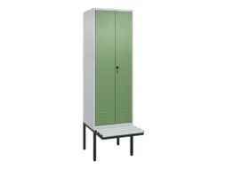 locker voor scheiding van kleding,HxBxD 2120x600x815mm,2vak