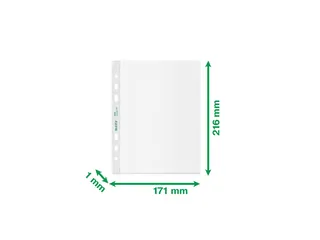 Recycle geperforeerde showtas, A5, 100 micron - 8