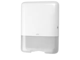 Tork 553000 H3 C-vouw en Z-vouw Handdoek Dispenser Elevation Wit - 1